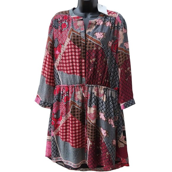 DR2 Daniel Rainn Dress Women Sz XL Multicolor Boho C271 Everyday Office Workwear - Picture 1 of 7